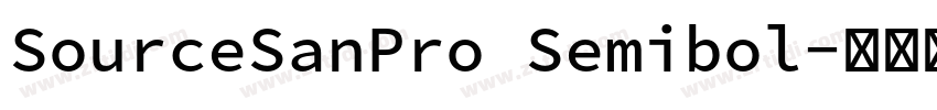 SourceSanPro Semibol字体转换